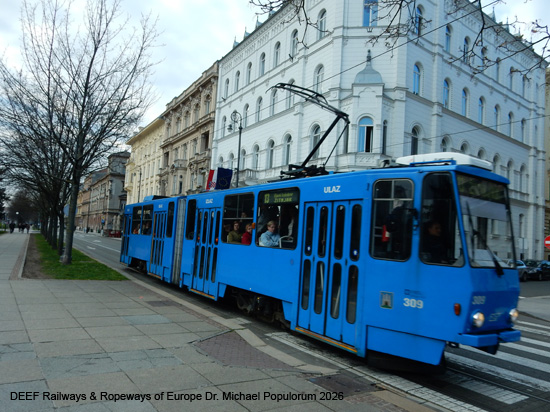 Zagreb Straßenbahn Tramway Tram Kroatien ÖPNV