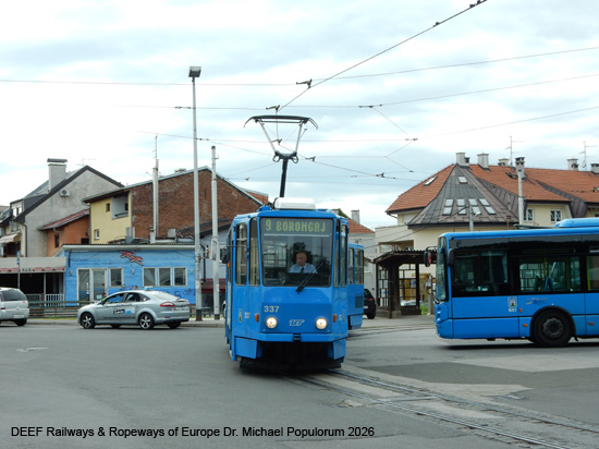 Zagreb Straßenbahn Tramway Tram Kroatien ÖPNV