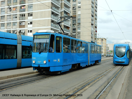 Zagreb Straßenbahn Tramway Tram Kroatien ÖPNV