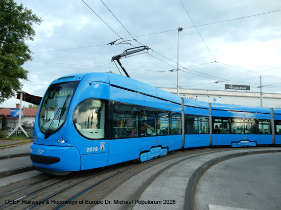 Zagreb Straßenbahn Tramway Tram Kroatien ÖPNV