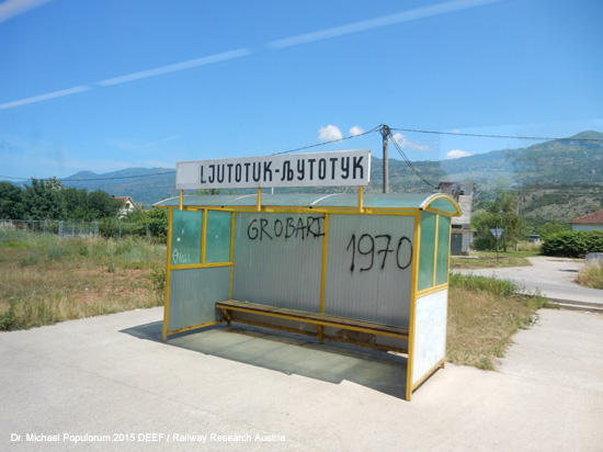Nikšićer Bahn Podgorica Titograd Nikšić Eisenbahn Montenegro