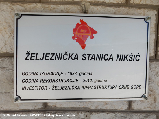 Nikšićer Bahn Podgorica Titograd Nikšić Eisenbahn Montenegro