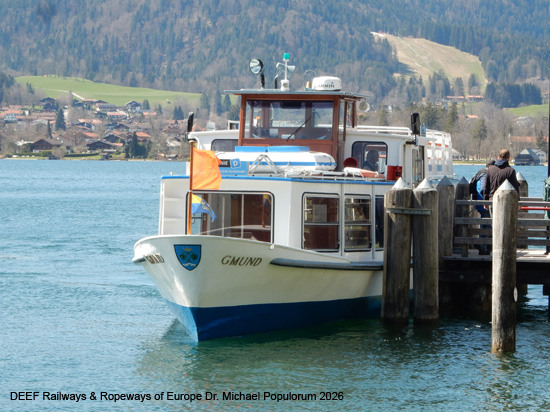 Schifffahrt Tegernsee Bayern Motorschiff