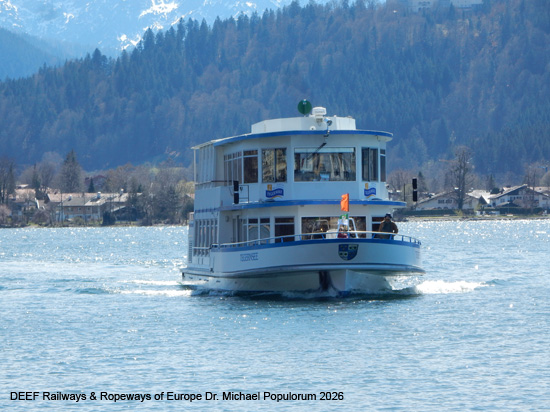 Schifffahrt Tegernsee Bayern Motorschiff