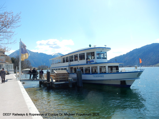 Schifffahrt Tegernsee Bayern Motorschiff