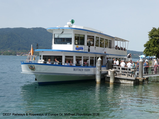 Schifffahrt Tegernsee Bayern Motorschiff