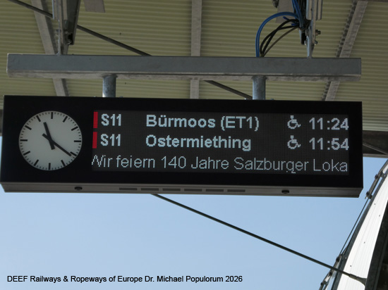 140 Jahre Salzburger Lokalbahn 2026 SLB Eisenbahn Österreich