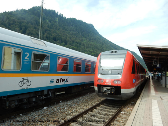 Illertalbahn Immenstadt Sonthofen Oberstdorf Eisenbahn Bayern Allgäu Deutsche Bahn