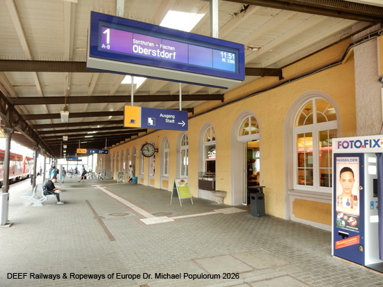 Illertalbahn Immenstadt Sonthofen Oberstdorf Eisenbahn Bayern Allgäu Deutsche Bahn
