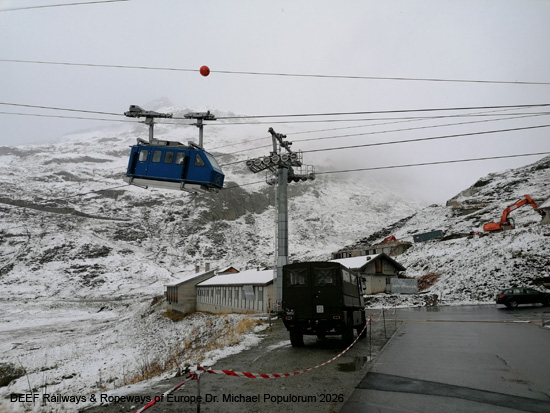 Militärseilbahn Oberalppass Miltärbahn Oberalp Kanton Uri Schweiz Armee Seilbahn