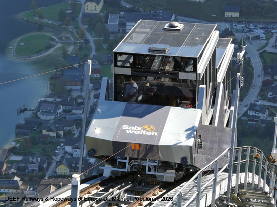 Salzbergbahn Hallstatt Standseilbahn Garaventa Österreich