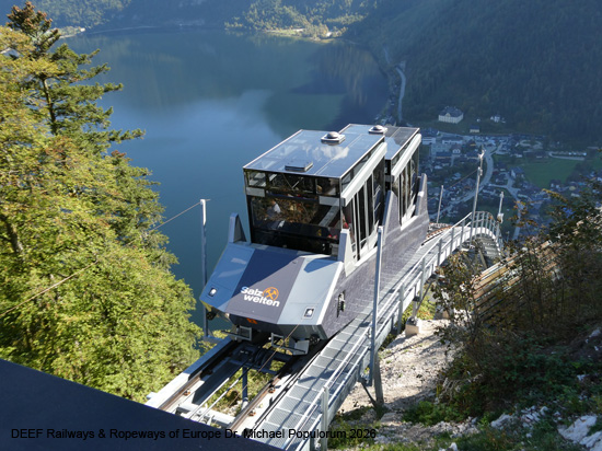 Salzbergbahn Hallstatt Standseilbahn Garaventa Österreich
