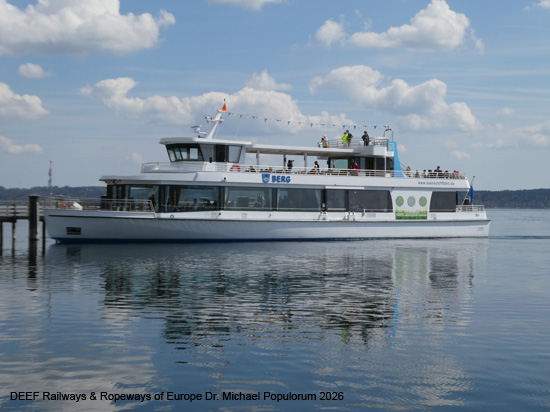 Starnberger See Schifffahrt Bayern Tutzing Possenhofen Berg Seeshaupt Bernried Roseninsel